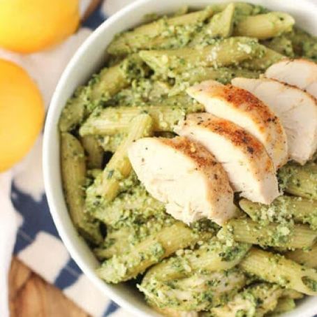 AVOCADO PESTO CHICKEN PASTA